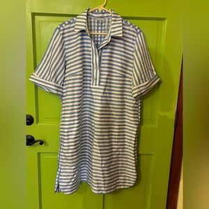 Hinson Wu’s Aileen Dress in white and blue